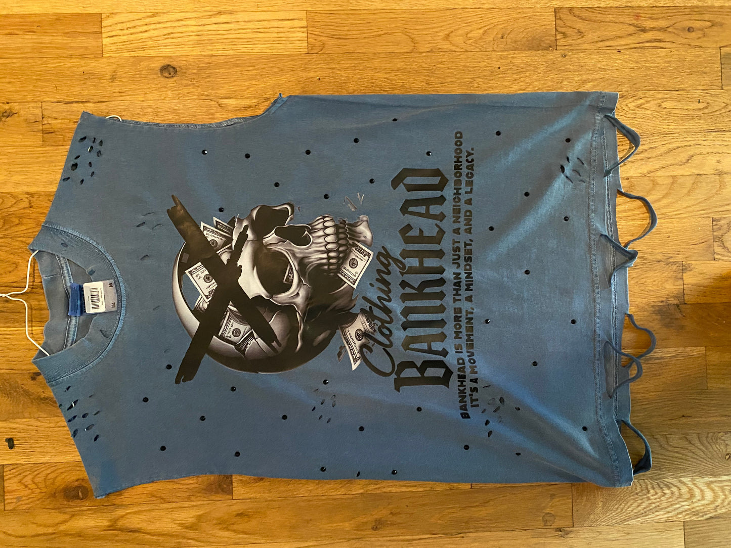Distress Sleeveless Shirt
