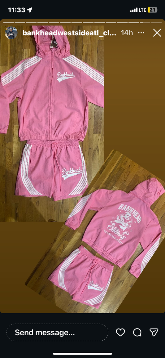 Bankhead Windbreaker Short Set w/ Hoodie