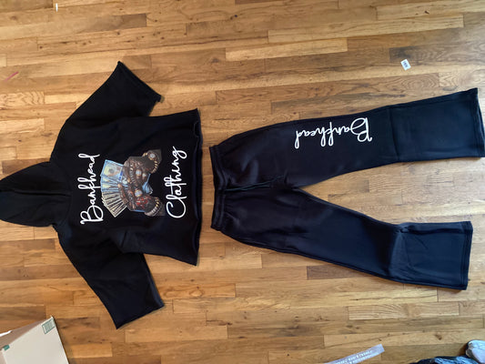 Bankhead Clothing Crop Hoodie Flare Set