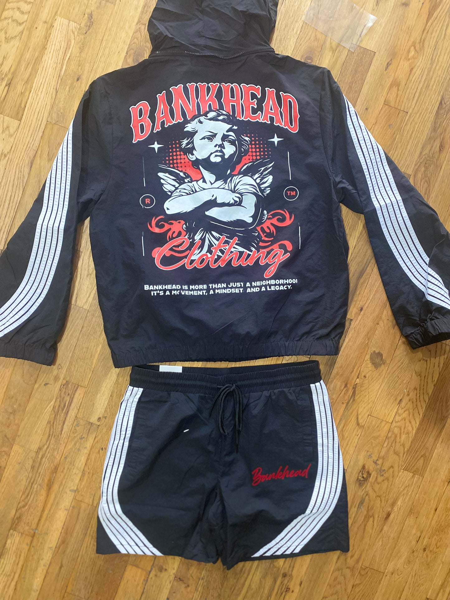 Bankhead Windbreaker Short Set w/ Hoodie