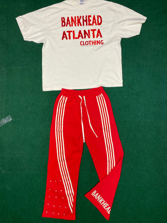 Short Sleeve / Oversized Flared Sweats Set